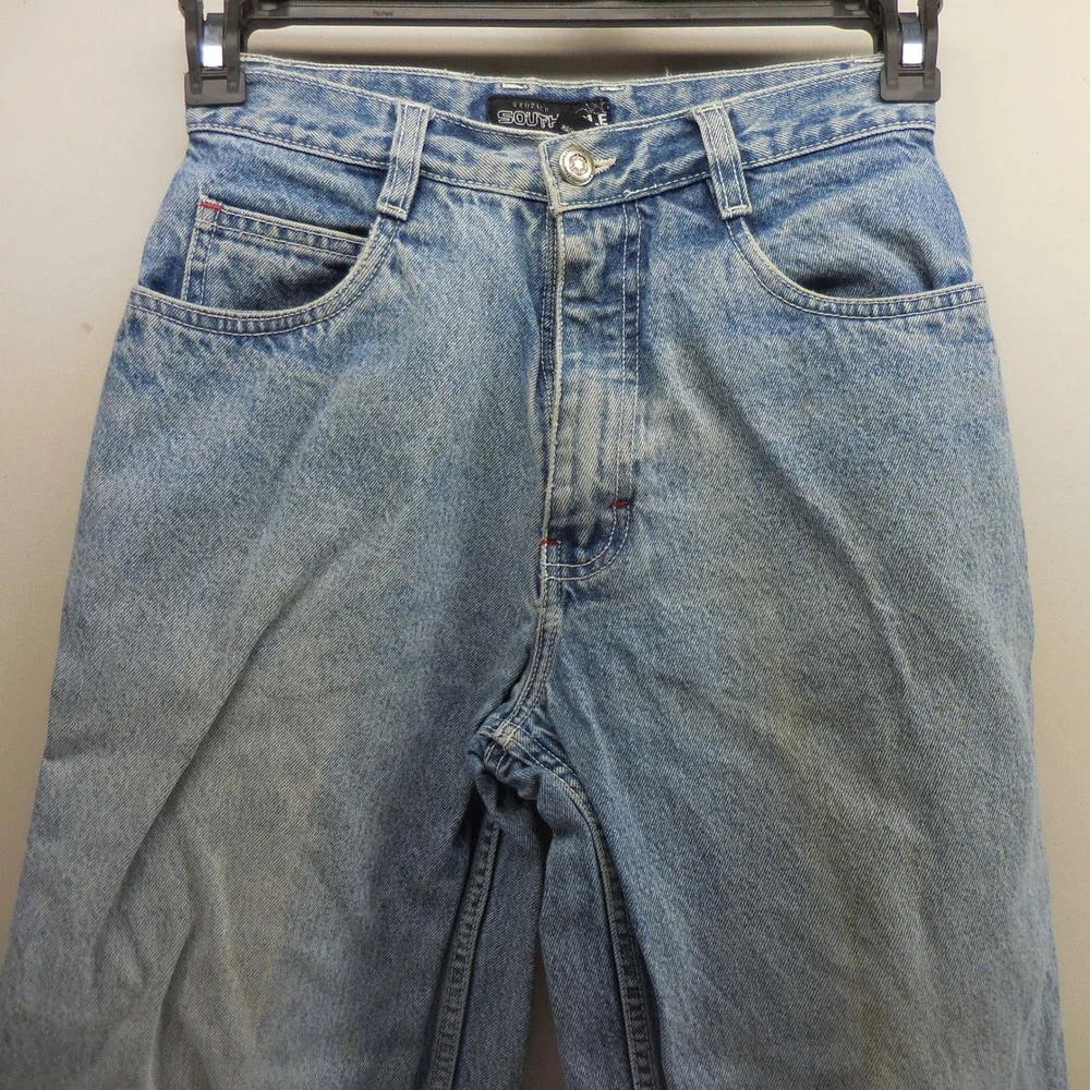 Southpole Baggy Light Wash Jeans Vintage Y2K Wide Leg Denim Mens 14 26x27